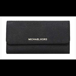 Michael Kors Jet Set Saffiano Leather Wallet